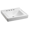 [9024024EC.020] Decorum® Wall-Hung EverClean® Sink With 4-Inch Centerset and Extra Left-Hand Hole - White