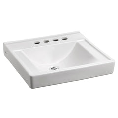 Decorum® Wall-Hung EverClean® Sink Less Overflow With 4-Inch Centerset and Extra Right-Hand Hole // WHITE // 63844_9024914EC020_CDNwebp.webp