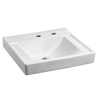 Decorum® Wall-Hung EverClean® Sink Less Overflow With Center Hole Only and Extra Left-Hand Hole // WHITE // 63845_9024911EC020_CDNwebp.webp