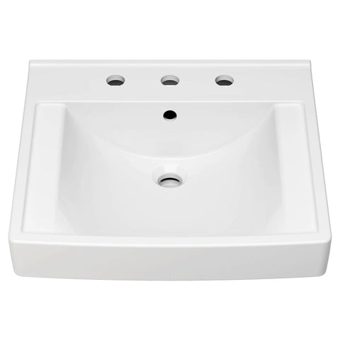 Lavabo mural Decorum® avec surface EverClean® (21 x 20-1/4 po) - trous de robinet à entraxe de 8 po (203 mm)