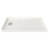 [A8002L-LHO.020] Studio 60 x 32-Inch Single Threshold Shower Base With Left-Hand Outlet - White
