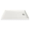 [A8003L-RHO.020] Studio 60 x 36-Inch Single Threshold Shower Base With Right-Hand Outlet - White