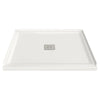 [A8004L-CO.020] Studio 48 x 36-Inch Single Threshold Shower Base With Center Drain - White