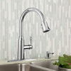 Soltura 1 Handle Pull Down High Arc Kitchen Faucet with Soap Dispenser // CHROME // 66204_B_9391301002_CDNwebp.webp