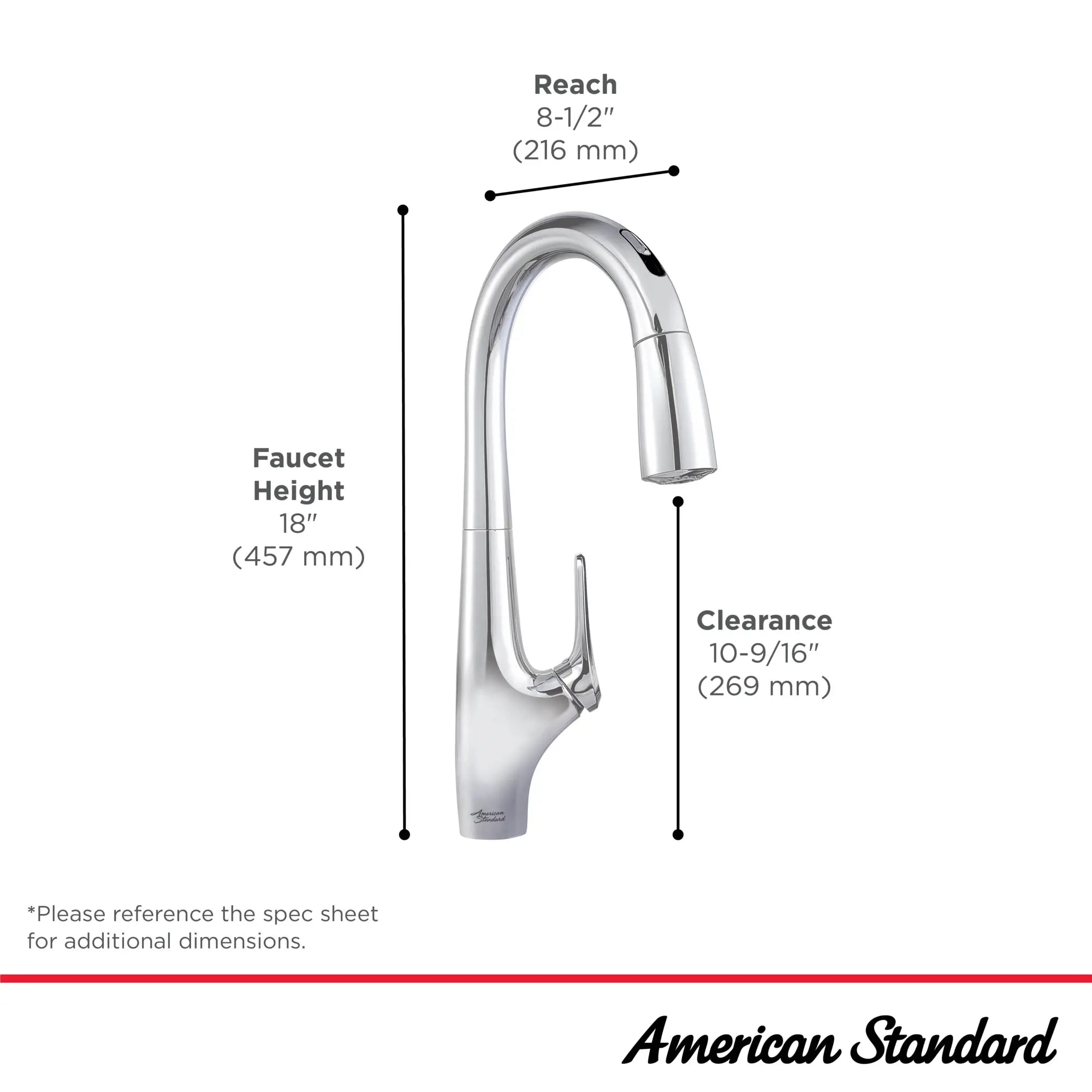 Robinet de cuisine rétractable et sans contact Avery à simple levier et jet double, 1,5 gpm (5,7 L/min) // CHROME POLI // 67013_Avery_Infographic_4901380_0001_SEP2025_1_CDNwebp.webp