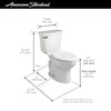 [215AA004.020] Cadet® PRO Two-Piece 1.6 gpf/6.0 Lpf Chair Height Elongated Toilet Less Seat - White