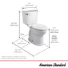 [211AA104.222] Champion® PRO Two-Piece 1.28 gpf/4.8 Lpf Chair Height Elongated Toilet Less Seat - Linen