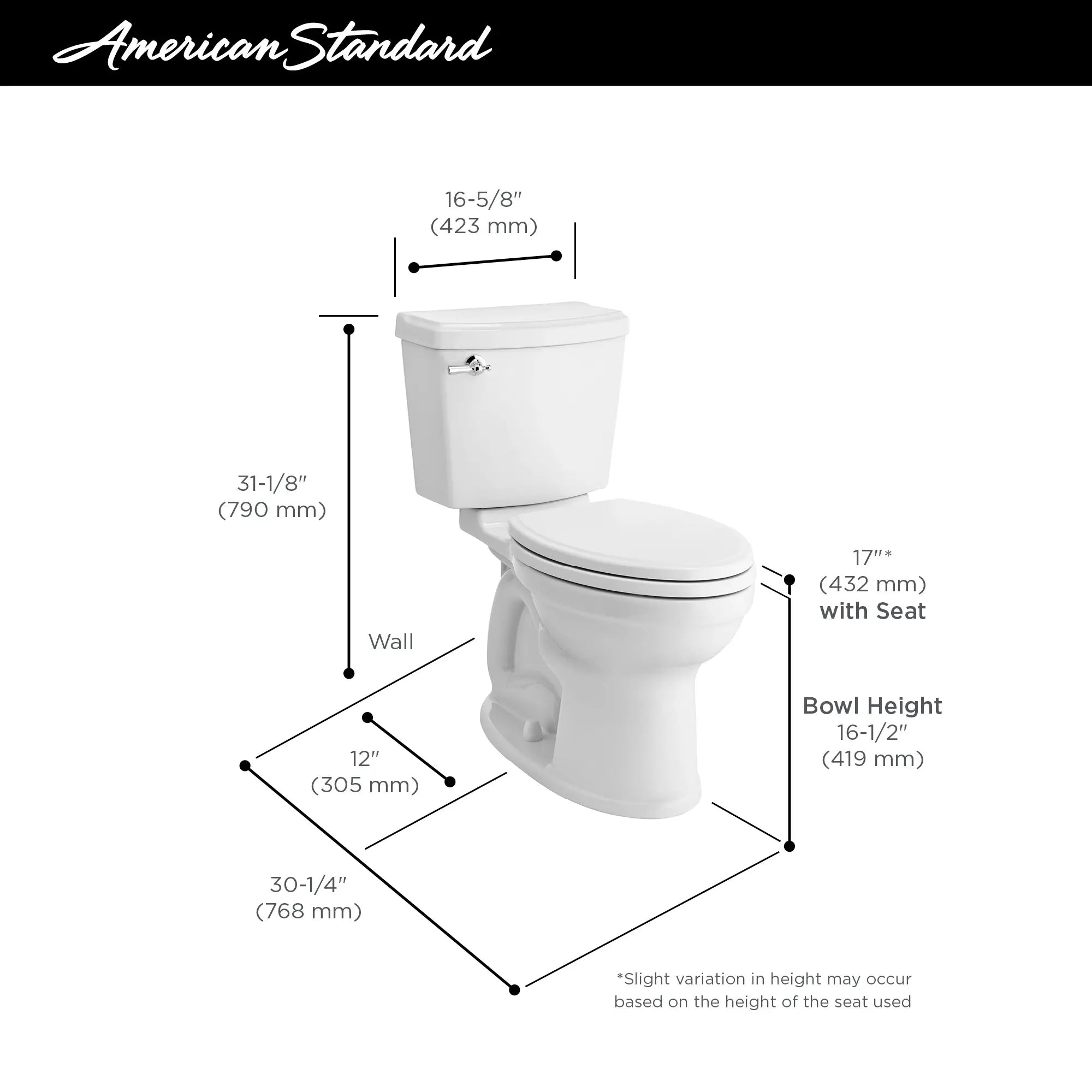 Toilette Portsmouth Champion® PRO, 2 pièces, 1,28 gpc/4,8 lpc, à cuvette allongée à hauteur de chaise, sans siège // BLANC // 67233_AS_Champion_213AA104_Dimension_Infographic_0_CDNwebp.webp