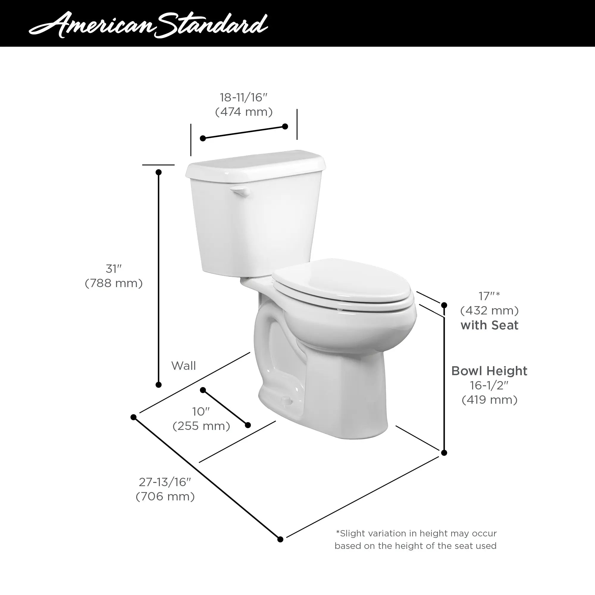 Toilette Colony®, 2 pièces, 1,28 gpc/4,8 lpc, à cuvette allongée à hauteur de chaise, à encastrer 10 po, sans siège // BLANC // 67295_AS_Colony_Toilet_221AB104_Info_3_0_CDNwebp.webp