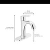 [7428101.002] Corsham Single Hole Single-Handle Bathroom Faucet 1.2 gpm/4.5 L/min with Lever Handle - Polished Chrome