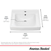 [9134001EC.020] Decorum® 21 x 20-1/4-Inch (533 x 514 mm) Wall-Hung EverClean® Sink With Center Hole Only - White