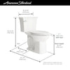 [207AA104.020] Estate® VorMax® Two-Piece 1.28 gpf/4.8 Lpf Chair Height Elongated Toilet Less Seat - White