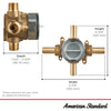 [RU102SS] Flash® Shower Rough-In Valve With Stub-Outs With Screwdriver Stops - No Finish