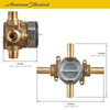 [RU102SS] Flash® Shower Rough-In Valve With Stub-Outs With Screwdriver Stops - No Finish