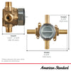 [RU102] Flash® Shower Rough-In Valve With Stub-Outs - No Finish