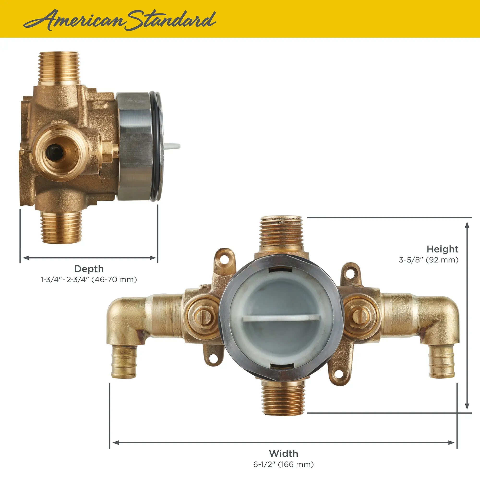 Flash® - Robinet brut de douche avec entrées de sertissage coudées PEX/sorties universelles - robinets d’arrêt à tournevis // SANS FINI // 67555_Flash_Valve_RU107ESS_Info_3_0_CDNwebp.webp