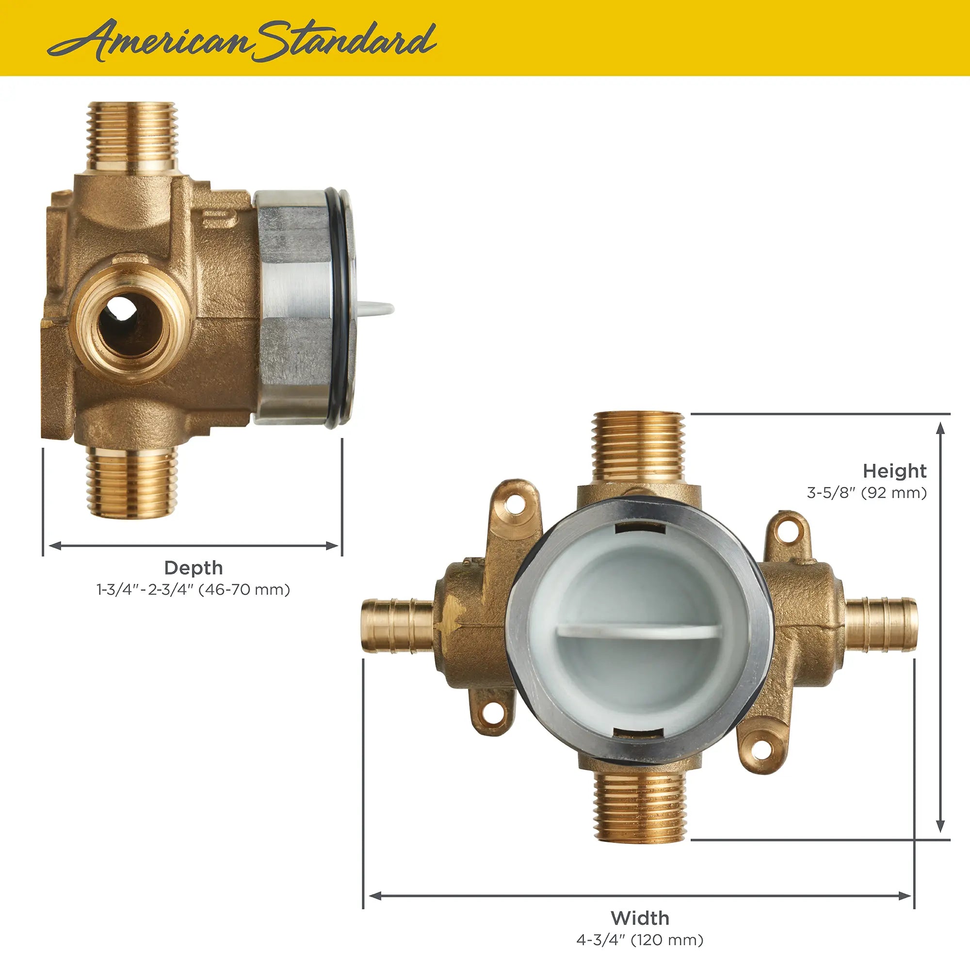 Flash® - Robinet brut de douche avec entrées de sertissage PEX/sorties universelles // SANS FINI // 67571_Flash_Valve_RU107_Info_3_0_CDNwebp.webp
