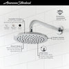 [1660527.243] Studio® S 8-Inch 2.5 gpm/9.5 L/min Rain Showerhead - Matte Black