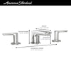 [7105857.002] Studio® S Widespread Low Spout 2-Handle Bathroom Faucet 1.2 gpm/4.5 L/min With Lever Handles - Polished Chrome