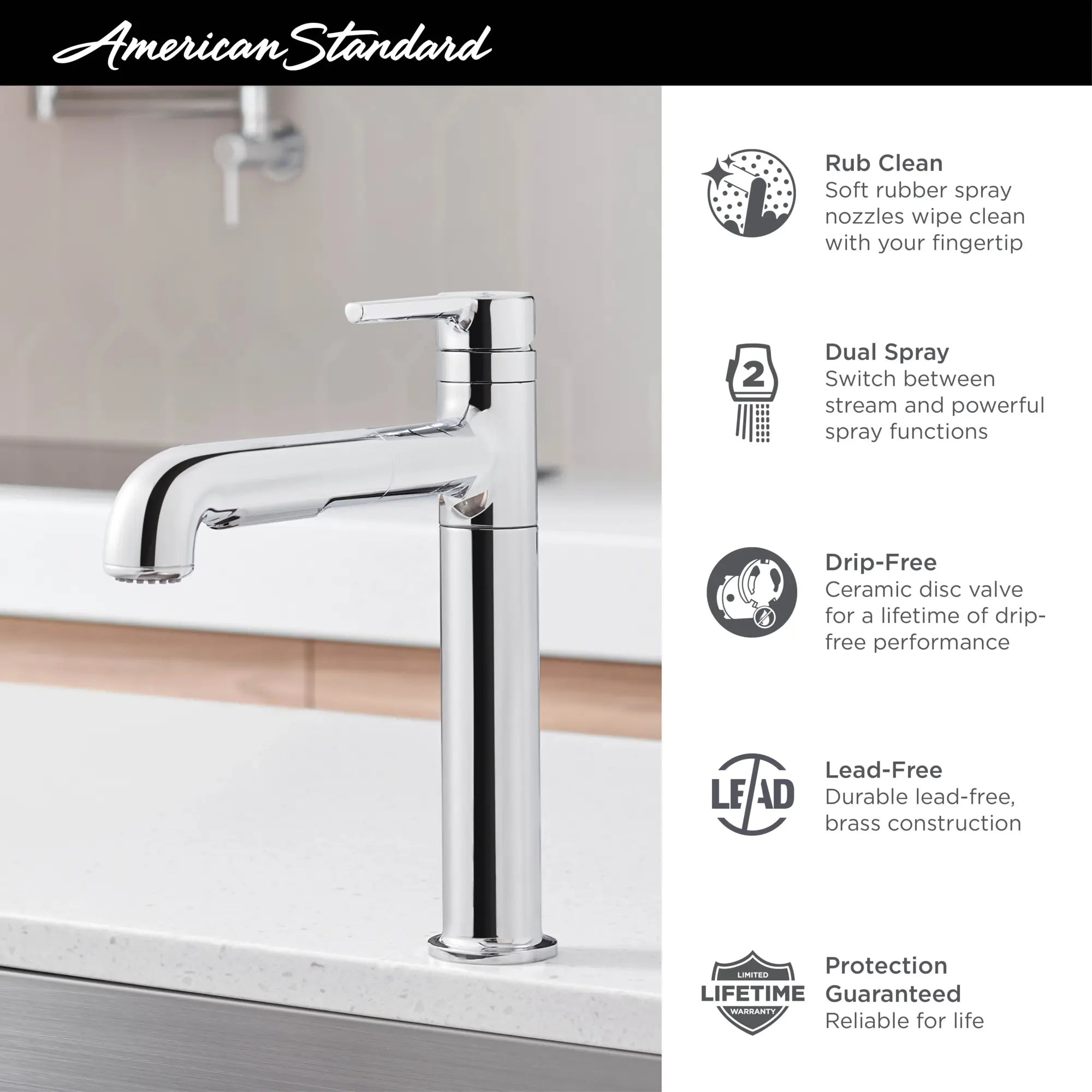 Robinet de cuisine rétractable Studio® S à jet double // CHROME POLI // 67988_2019_AS_Studio_S_Kitchen_Faucet_Info_4803100_1_CDNwebp.webp