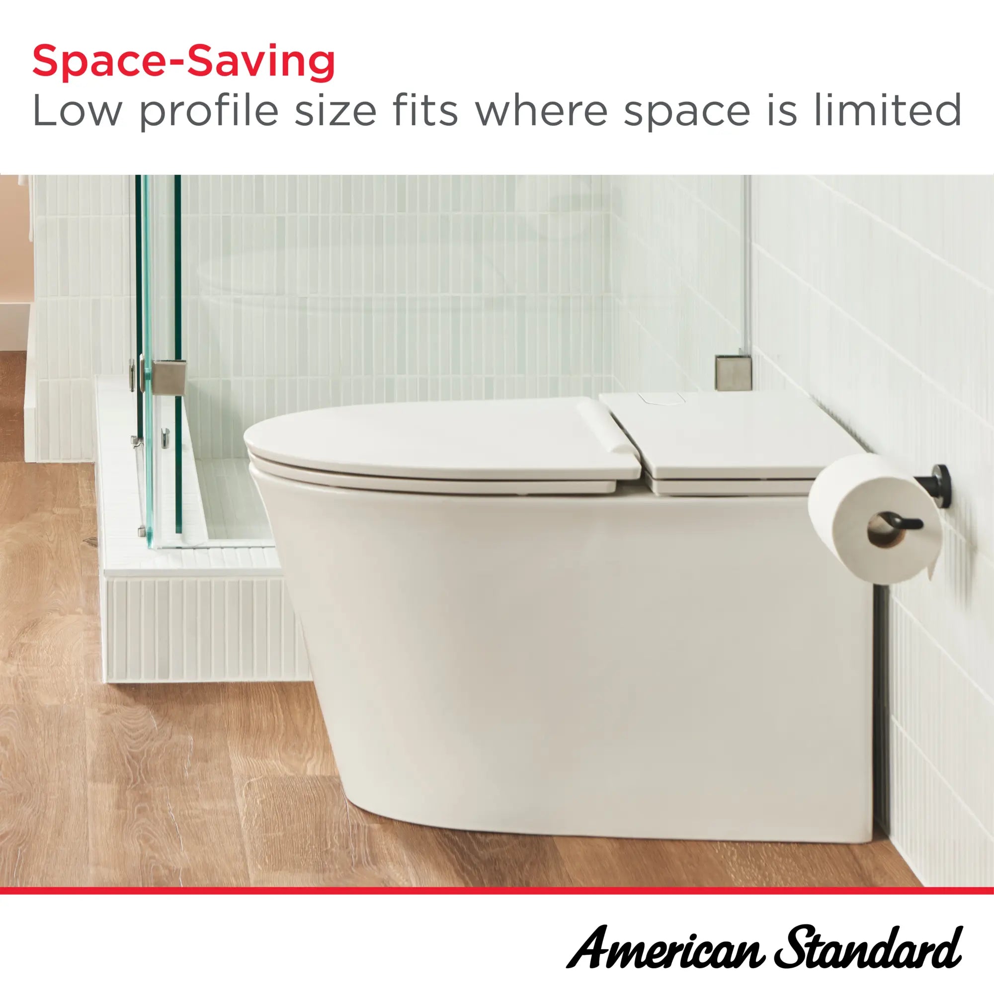 Toilette monopièce Studio® S, 1,0 gpc/3,8 lpc, à cuvette allongée à hauteur de chaise avec siège // BLANC // 68040_StudioS_Infographic_2548A100_0003_AUG2025_1_CDNwebp.webp