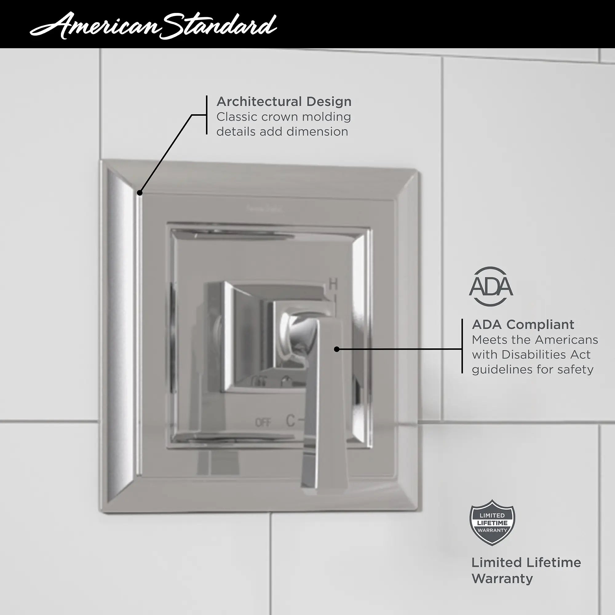 Town Square® S - Kit de garniture pour robinet seul avec cartouche à pression équilibrée en double céramique et poignée à levier // CHROME POLI // 68084_2019_AS_Town_Square_S_Bath_Faucet_T455500_Infographic_0_CDNwebp.webp