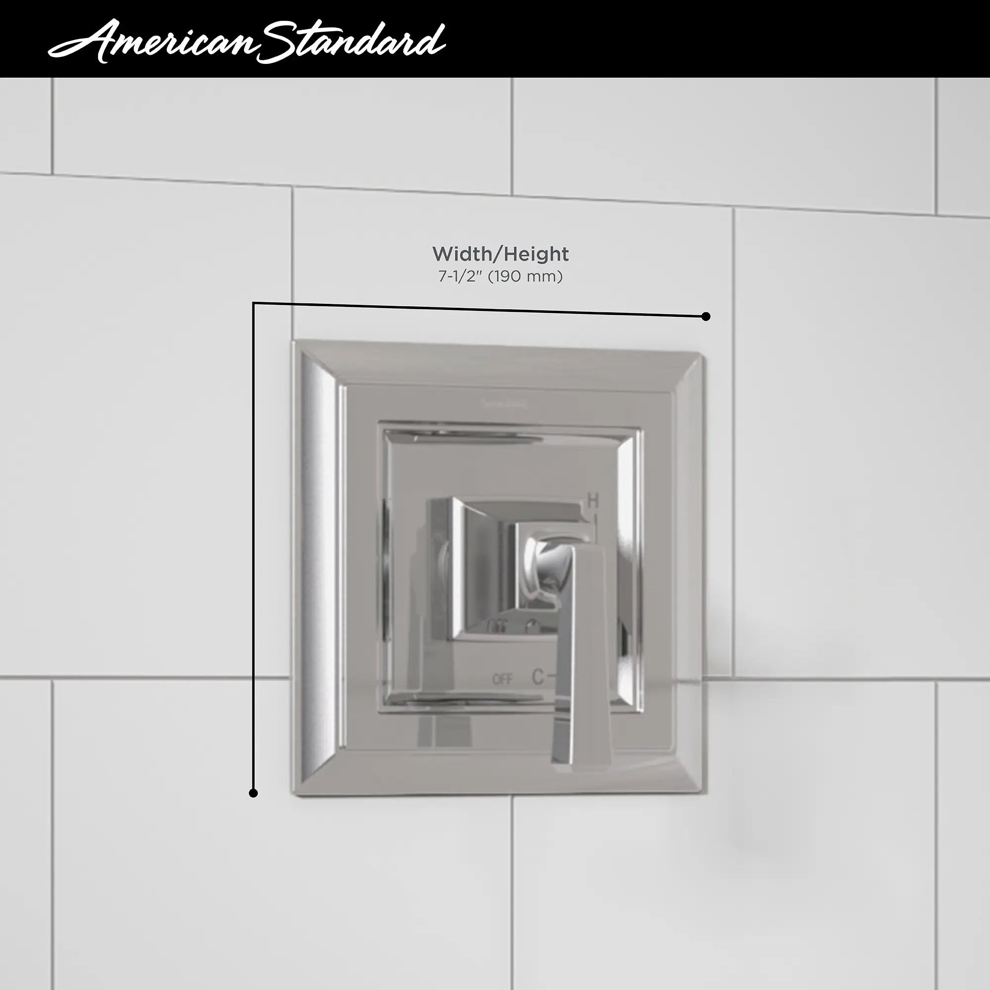 Town Square® S - Kit de garniture pour robinet seul avec cartouche à pression équilibrée en double céramique et poignée à levier // CHROME POLI // 68086_2019_AS_Town_Square_S_Bath_Faucet_T455500_Infographic_1_0_CDNwebp.webp