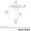 [0297100.020] Town Square® S Center Hole Only Pedestal Sink Top and Leg Combination - White