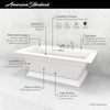 [2546004.020] Town Square® S 68 x 36-Inch Freestanding Bathtub Center Drain With Integrated Overflow - White