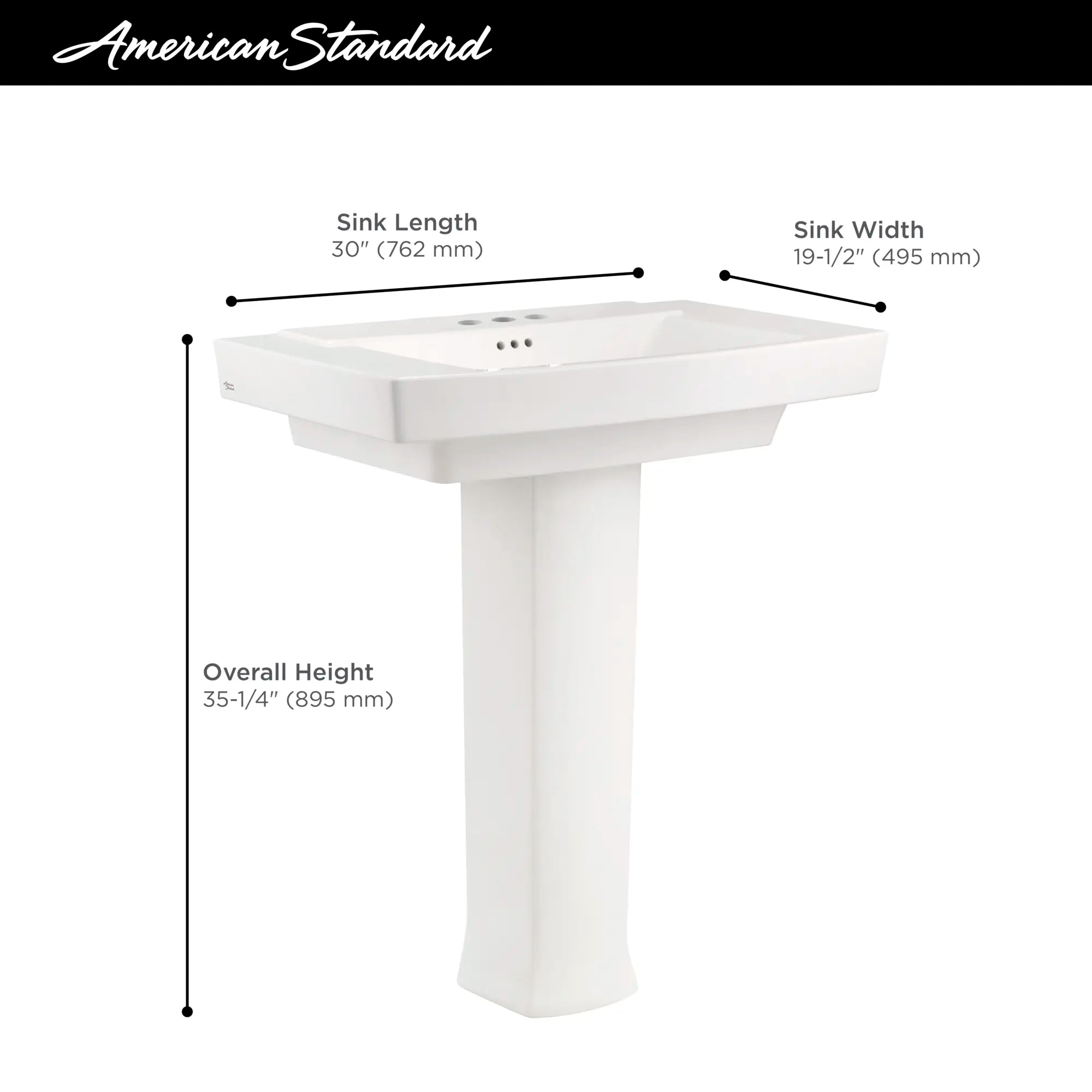 Combinaison de dessus et de pieds d'évier sur colonne Townsend® central de 4 po // BLANC // 68199_2019_AS_Townsend_Sinks_Info_0328.400_1_0_CDNwebp.webp
