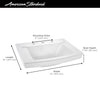 [0329008.020] Townsend® 24 x 18-Inch Above Counter Sink With 8-Inch Widespread - White