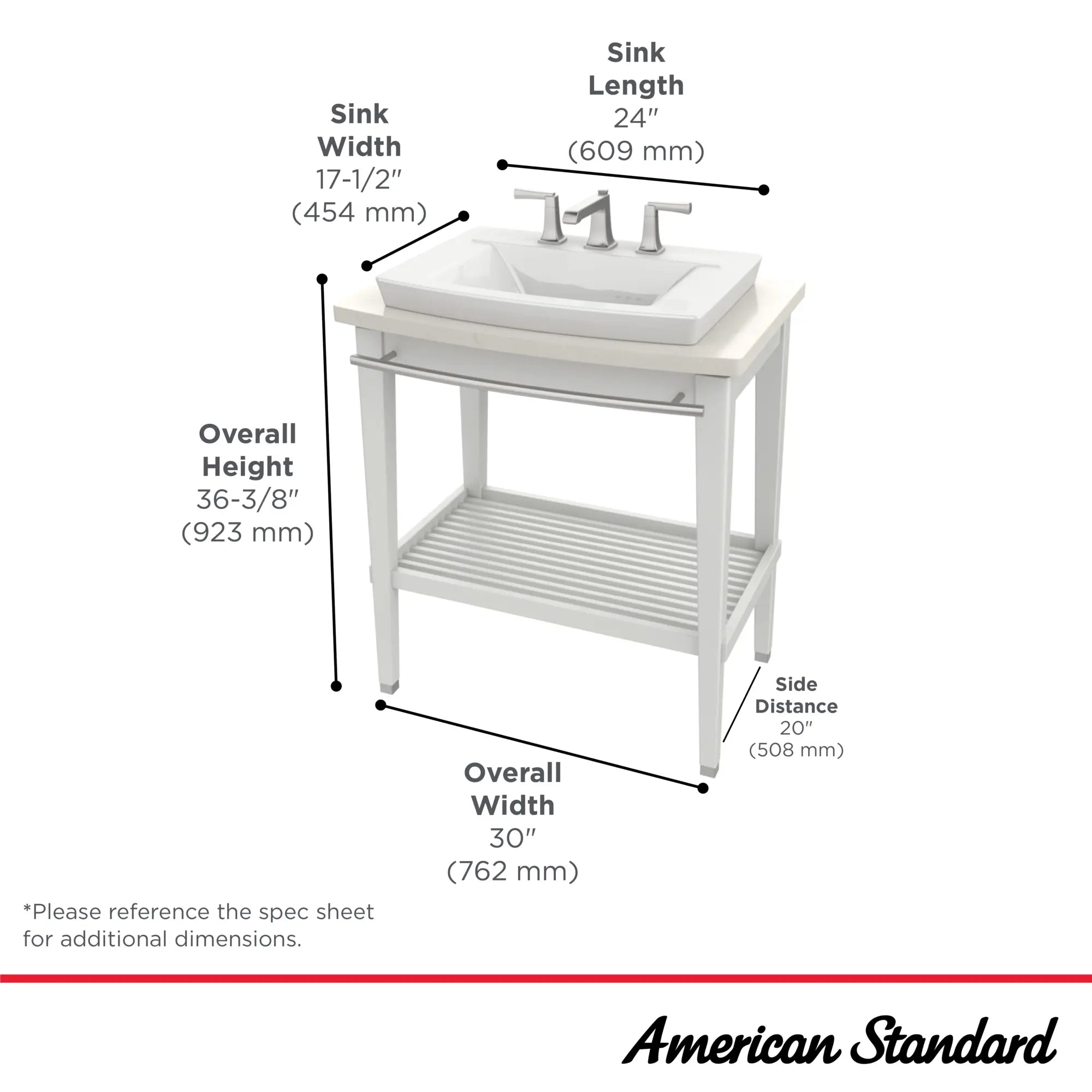 Mobilier American Standard® pour les lavabos Townsend® – table de toilette de 30 po // BLANC // 68209_Townsend_Infographic_9039030_0001_SEPT2025_1_CDNwebp.webp