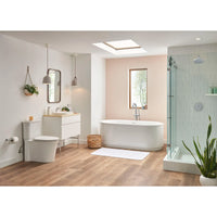 Contemporary Round Freestanding Bathtub Filler With Lever Handle Faucet for Flash® Rough-In Valve // CHROME // 70065_B-226AA104020_7105101002_1296000020_7813001478_8726033020_8722000002_T064951002_2549004020_TU105501002_TU105507002_1660527002_1660528002_CDNwebp.webp