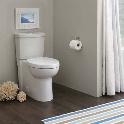 Toilette Studio® à jupe, 2 pièces, chasse double 1,28 gpc/4,8 lpc et 1,0 gpc/3,8 lpc, à cuvette allongée à hauteur de chaise avec siège
