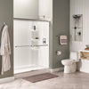 Studio 60x32 inch Single Threshold Shower base with Left-hand Outlet // ARCTIC // 71550_B-2946STL011_2946STL020_2_CDNwebp.webp