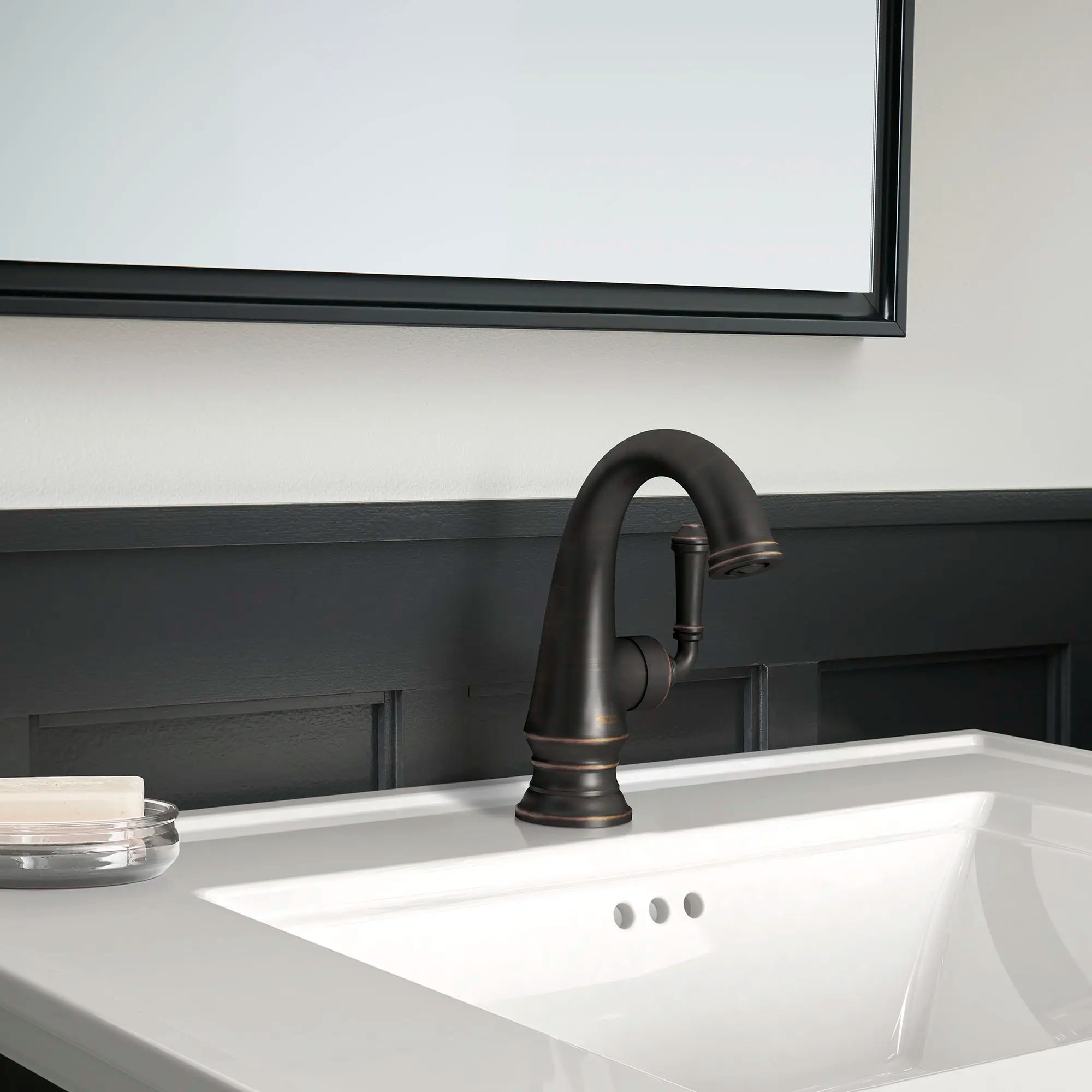 Delancey® - Robinet de salle de bain monotrou à poignée unique 1,2 gpm/4,5 L/min avec poignée à levier // BRONZE LEGACY // 76051_B-7052121278_CDNwebp.webp