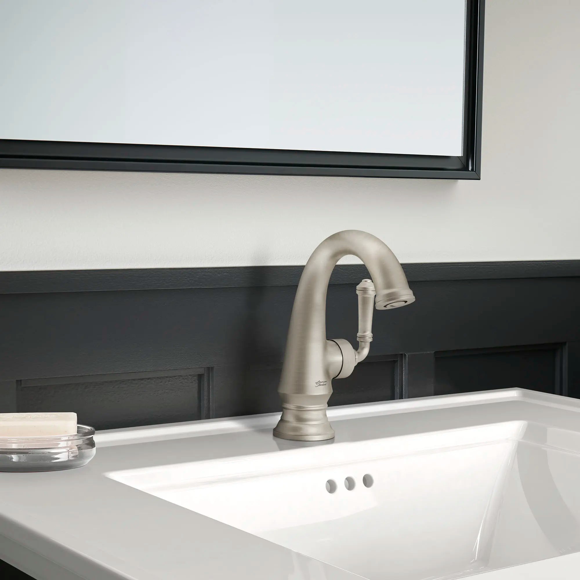 Delancey® - Robinet de salle de bain monotrou à poignée unique 1,2 gpm/4,5 L/min avec poignée à levier // NICKEL BROSSÉ // 76068_B-7052121295_CDNwebp.webp