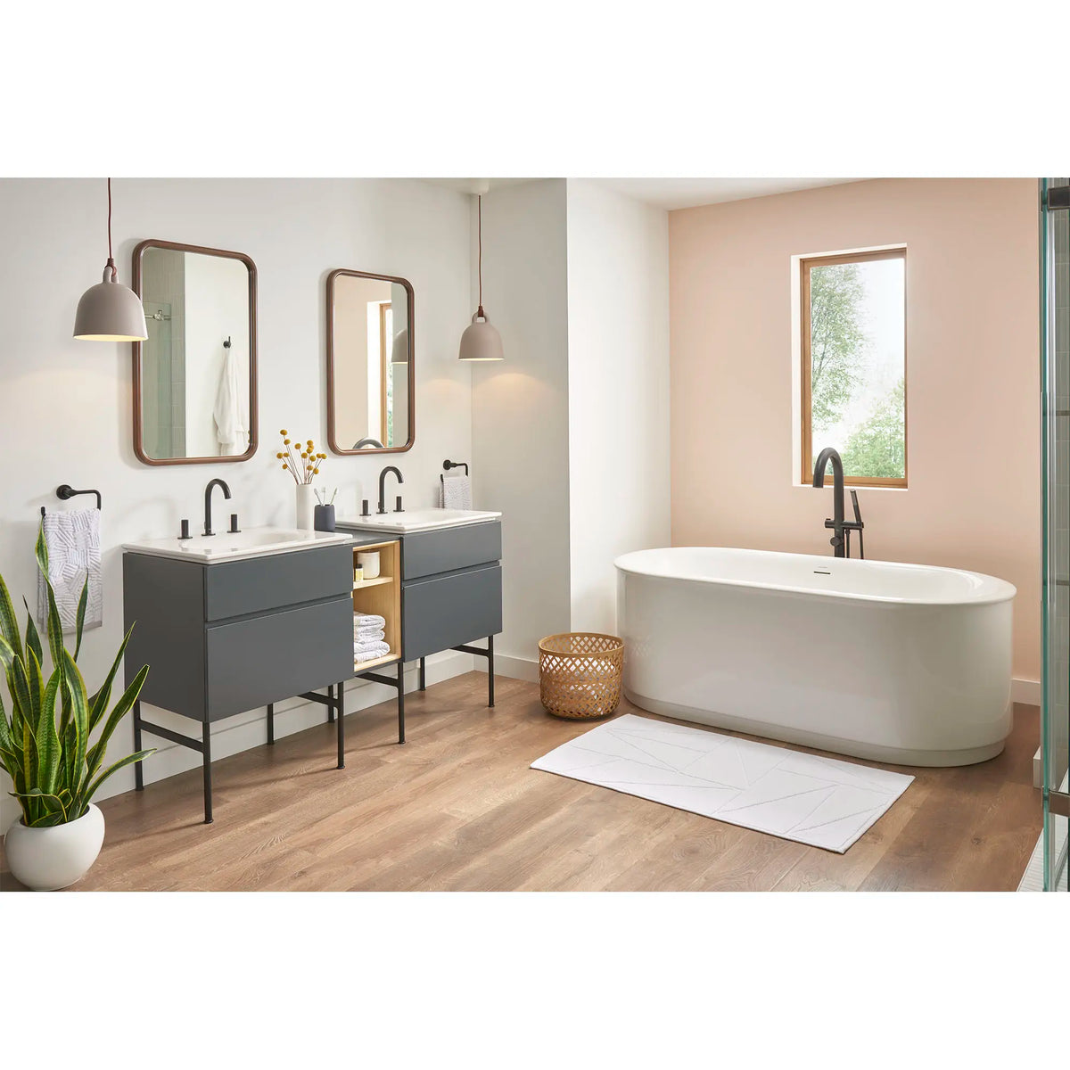 Studio® S - Robinet de salle de bain espacé de 8 po, 4,5 L/min/1,2 gpm avec poignées à bouton // NOIR MAT // 76711_B-7105821243_1297008020_8725024477_8727000477_8722000243_T064951243_2549004020_CDNwebp.webp
