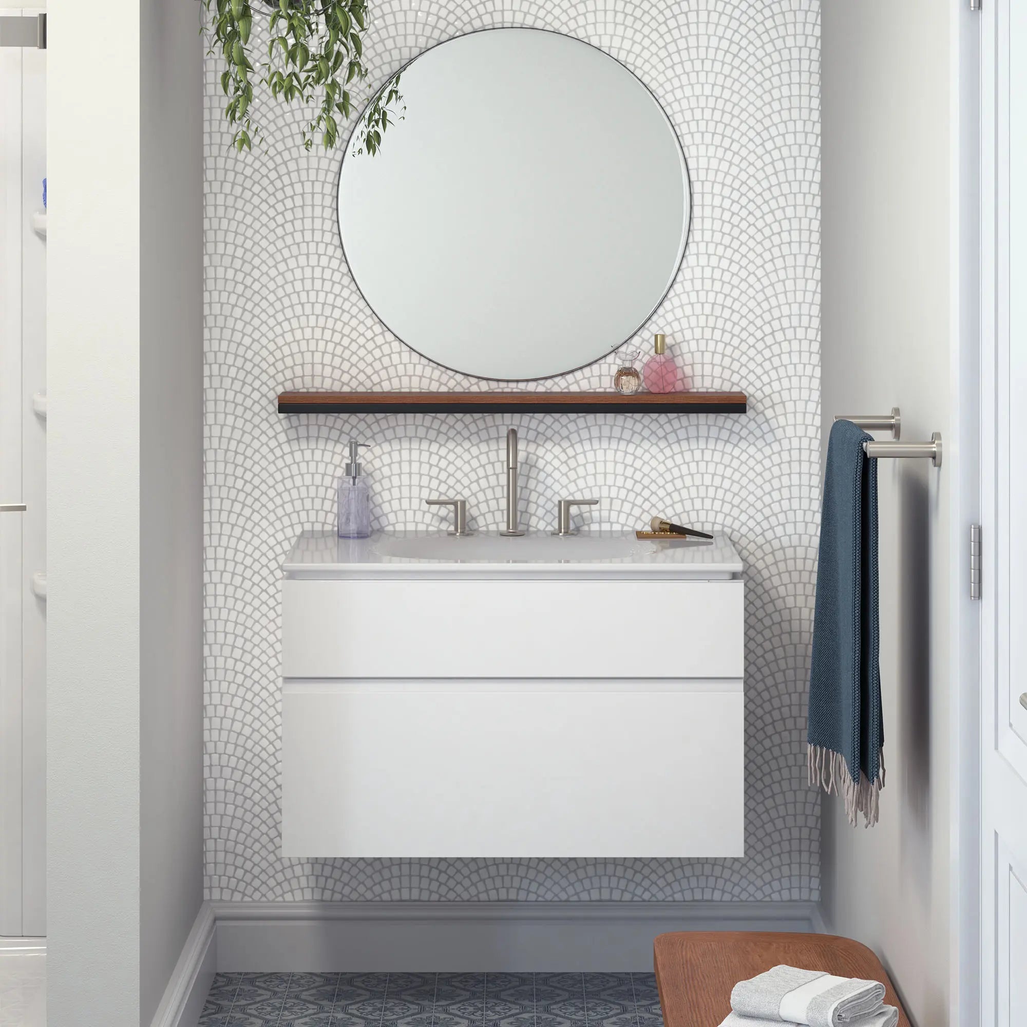 Studio® S - Robinet de salle de bain à 2 poignées espacées de 8 po 4,5 L/min/1,2 gpm avec poignées à levier // NICKEL BROSSÉ // 81055_B-8726033.020_1298008.020_7105801.295_7105018.295_CDNwebp.webp