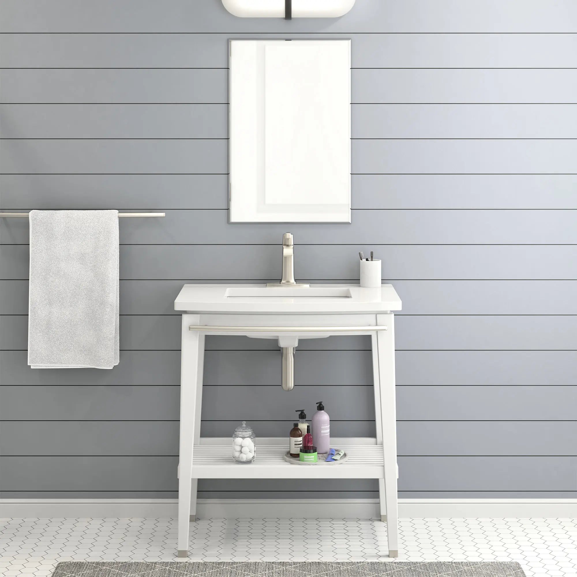 Townsend® - Robinet de salle de bain monotrou à poignée unique 1,2 gpm/4,5 L/min avec poignée à levier // NICKEL BROSSÉ // 81925_B-9039030.020_0329.001.020_7353101.295_3749000.295_CDNwebp.webp