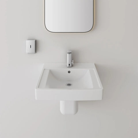 Protecteur en porcelaine vitrifiée avec EverClean® pour lavabo mural