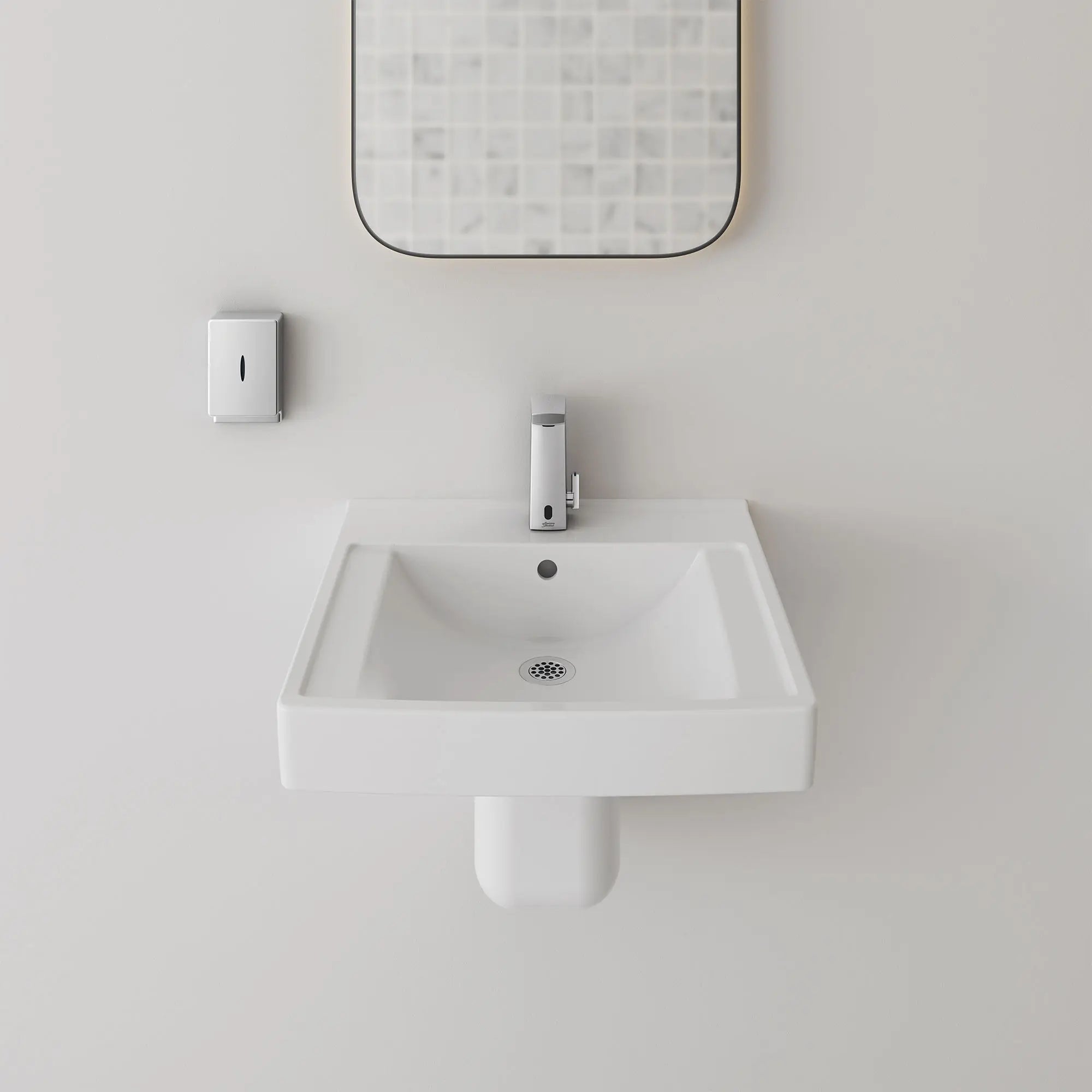 Lavabo mural Decorum® avec surface EverClean®?(21 x 20-1/4 po) - trou central uniquement  // BLANC // 82247_B-9134001EC020_0059020EC020_7025305002_1_0_CDNwebp.webp