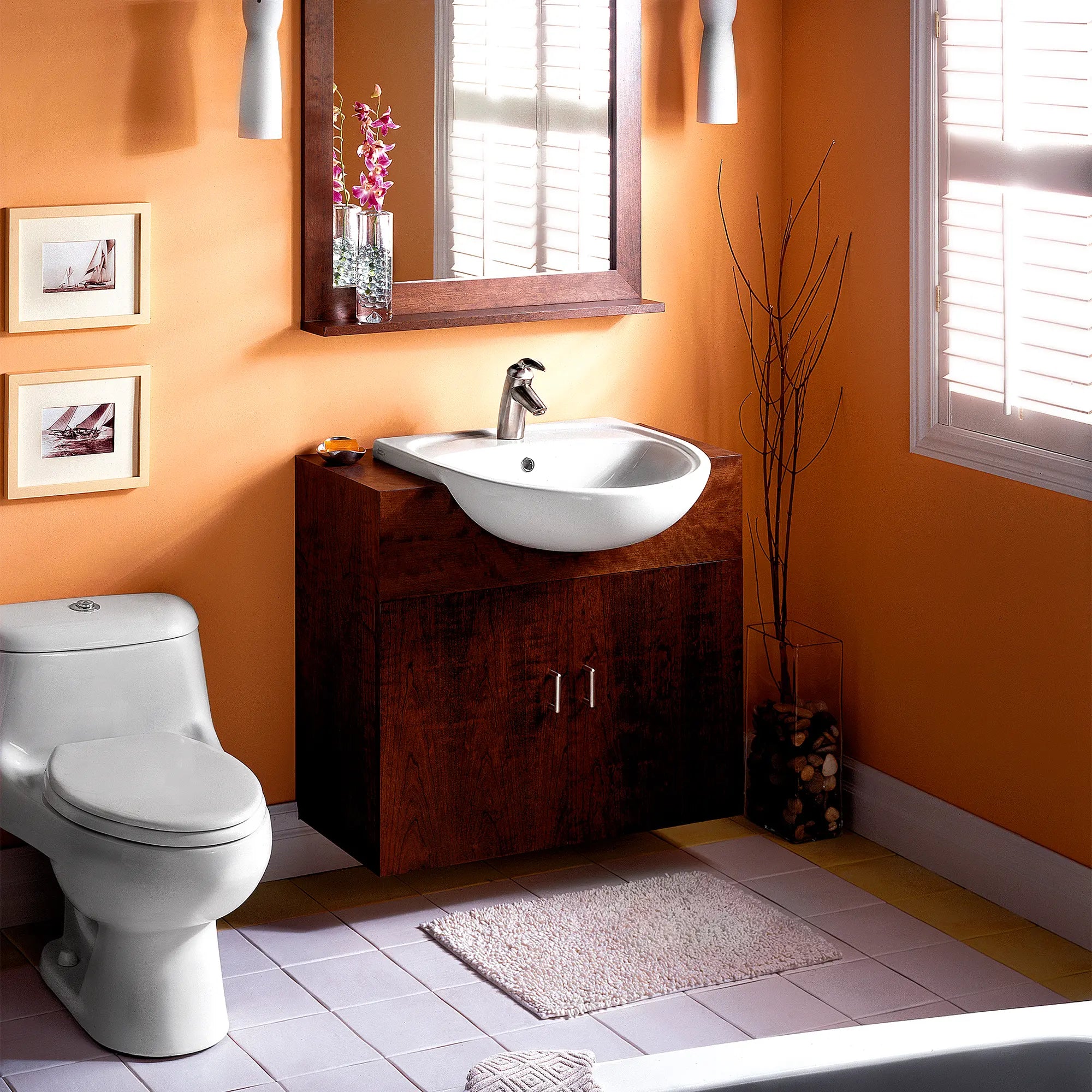 Lavabo semi-au-dessus du comptoir Mezzo®, sans trop-plein avec trou central seulement // BLANC // 82701_B-9960001020_02_CDNwebp_ac824e19-365f-4079-bd1a-66c0f952913f.webp