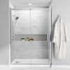 [A8002L-LHO.020] Studio 60 x 32-Inch Single Threshold Shower Base With Left-Hand Outlet - White