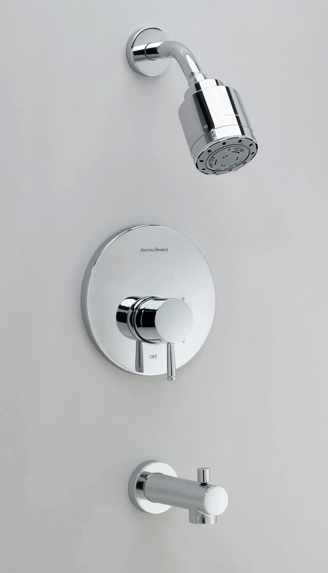 Serin® 2.5 gpm/9.5 L/min Garniture de douche avec ommeau de douche à 3 fonctions, cartouche à double équilibre de pression en céramiqueavec poignée à levier // CHROME POLI // 86700_B-T064502002_CDNwebp.webp