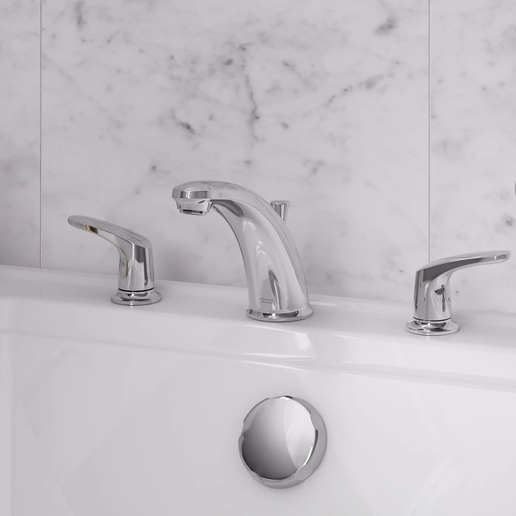 Colony® PRO - Garniture de robinet brut Flash® pour baignoire avec poignées à levier // CHROME POLI // 86776_B-T075920002-Colony-PRO-Roman-Tub-Faucet_CDNwebp.webp