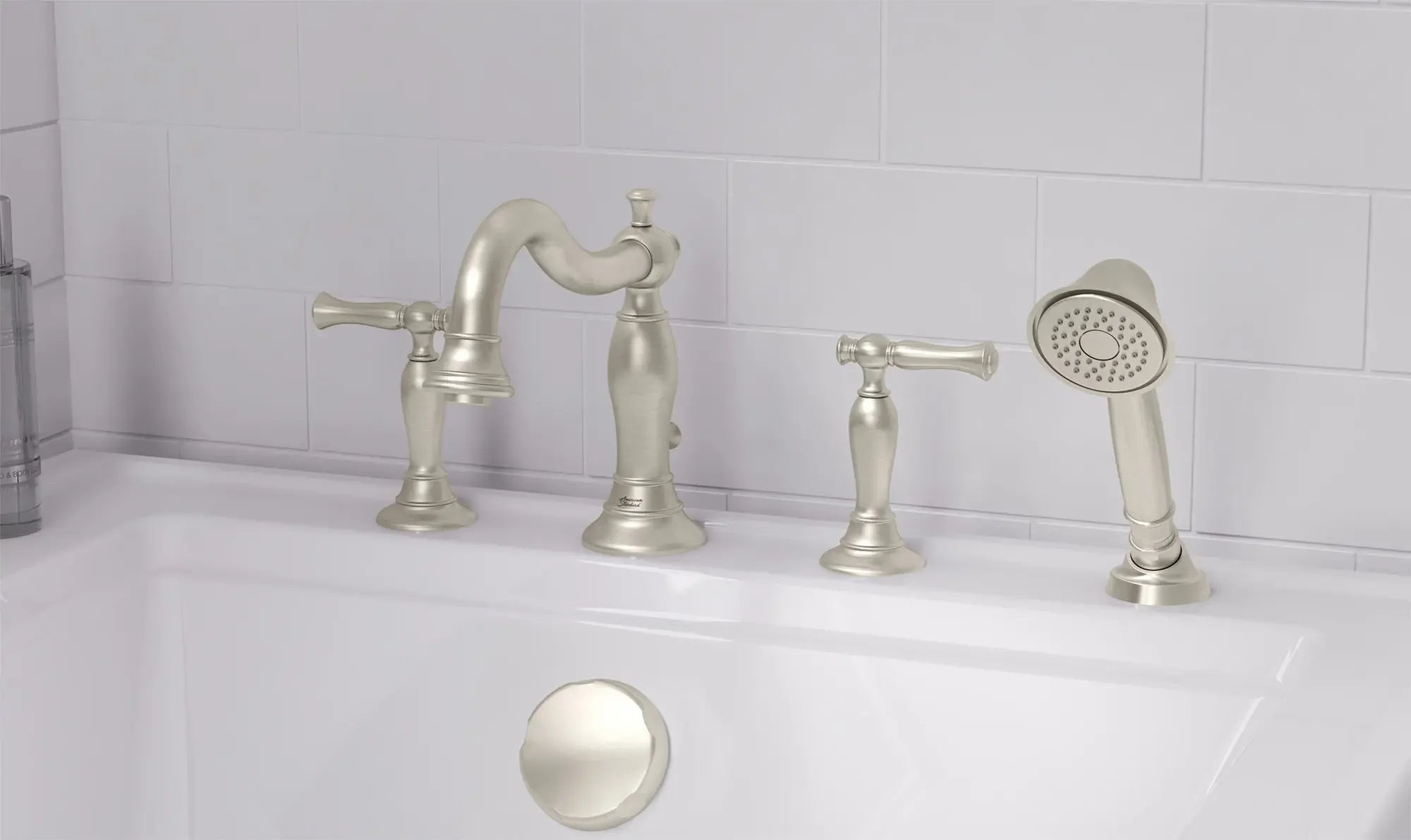 Quentin -  Robinet de baignoire avec douchette for Flash® Rough-In Valve With Lever Handles // NICKEL BROSSÉ // 87292_B-T440901295_CDNwebp.webp