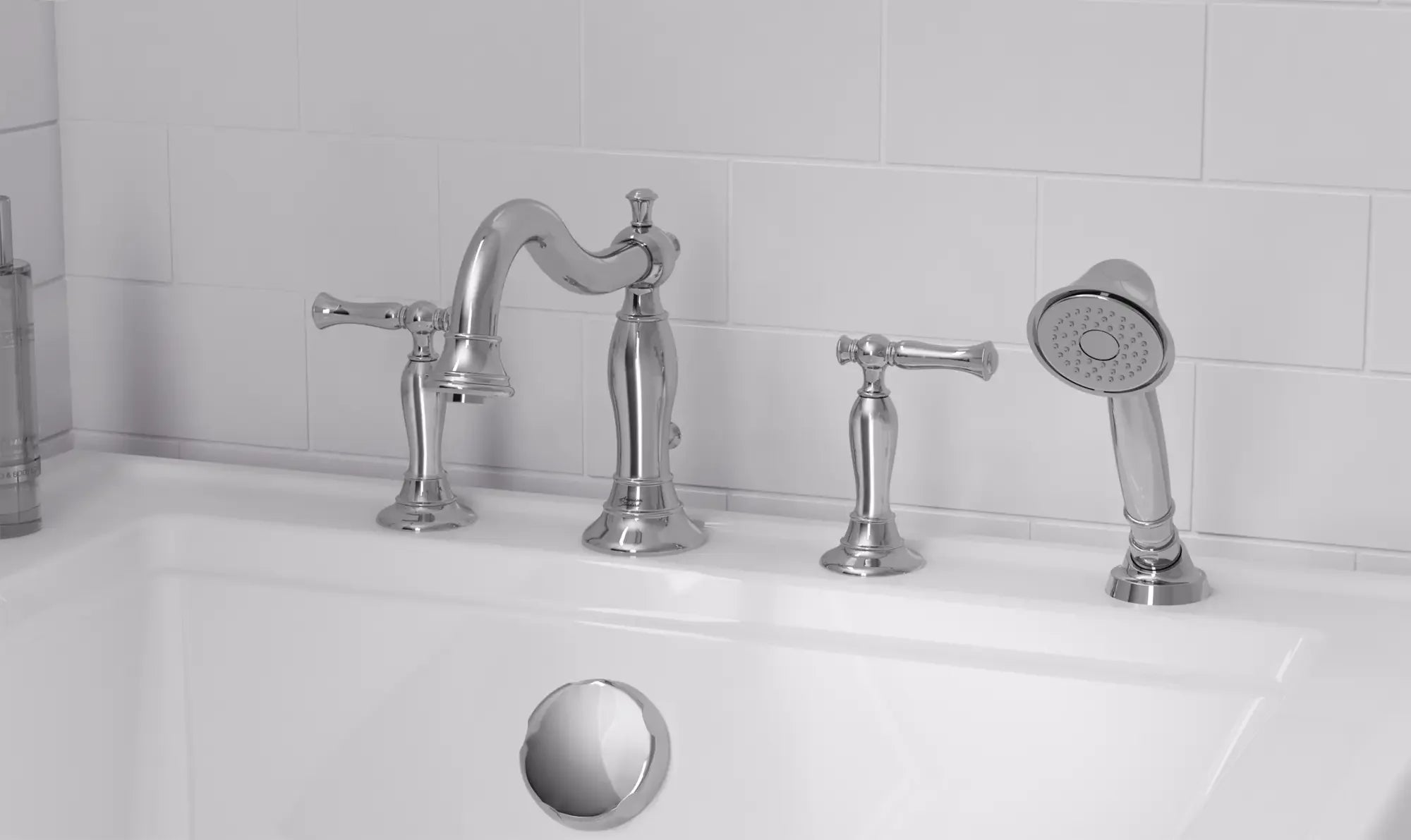 Quentin -  Robinet de baignoire avec douchette for Flash® Rough-In Valve With Lever Handles // CHROME POLI // 87293_B-T440901002_CDNwebp.webp