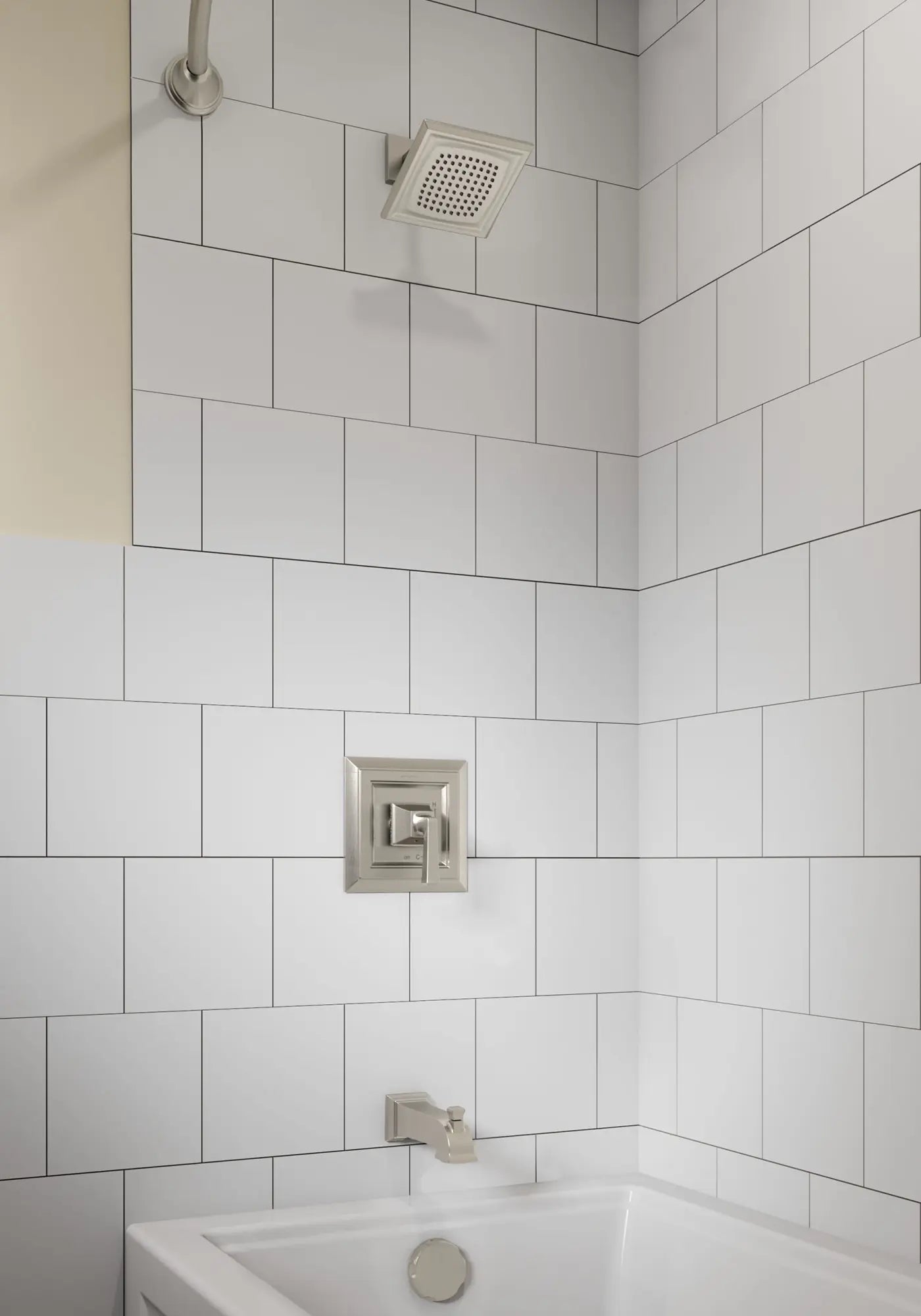 Town Square® S - Bec de baignoire avec inverseur, IPS, 6-3/4 po // NICKEL BROSSÉ // 87333_B-T455502295_CDNwebp.webp