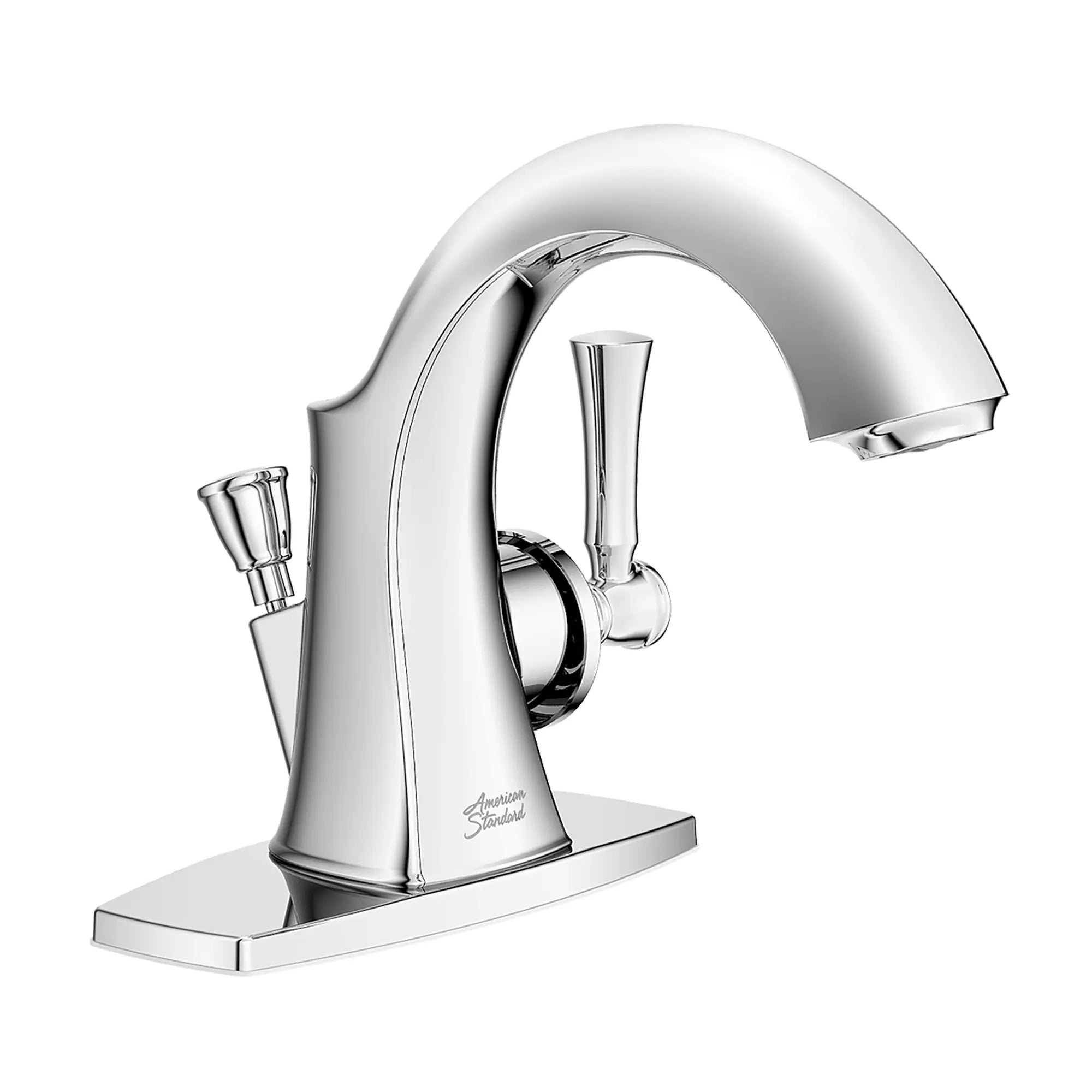 Chancellor 4-In. Centerset Single-Handle Bathroom Faucet, 1.2 GPM with Lever Handle // POLISHED CHROME // 90077_Chancellor_4inch_SingleControl_7022121.002_Right_Facing_Silo_CDNwebp.webp